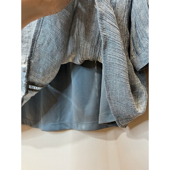 Anthropologie Fig & Flower Women Plus Size 3X Blouse Lace Gray 3/4 Sleeve Lined - Picture 10 of 11